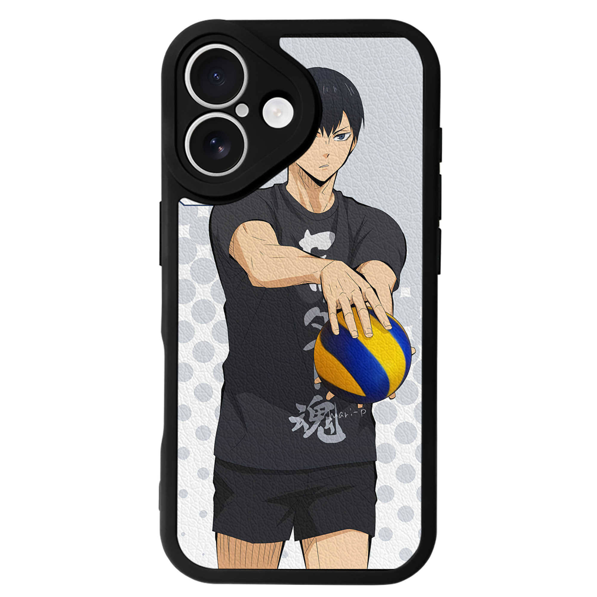 （画像用） ハイキュー!! Haikyu!! 【iPhone 16シリーズ対応】シリコンスマホケース（レザー調） 材質：シリコン